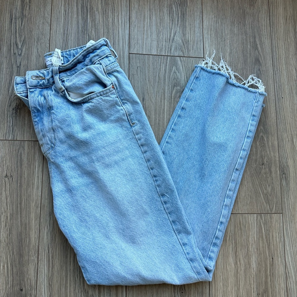Zara High Rise Straight Leg Jean - Picture 5 of 7